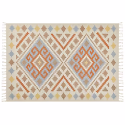 Cotton Kilim Area Rug 160 x 230 cm Multicolour ATAN