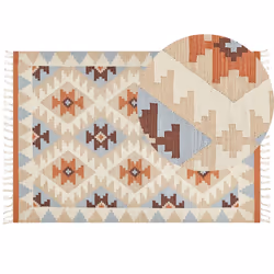 Cotton Kilim Area Rug 160 x 230 cm Multicolour DILIJAN