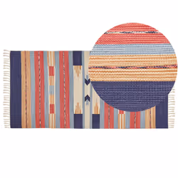 Cotton Kilim Area Rug 80 x 150 cm Multicolour GANDZAK