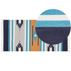Cotton Kilim Area Rug 80 x 150 cm Multicolour NORATUS