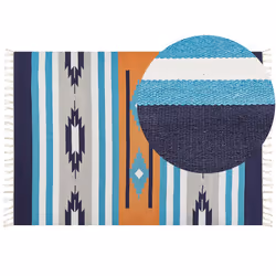 Cotton Kilim Area Rug 200 x 300 cm Multicolour NORATUS