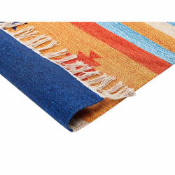 Cotton Kilim Area Rug 140 x 200 cm Multicolour TARONIK - Additional view 6