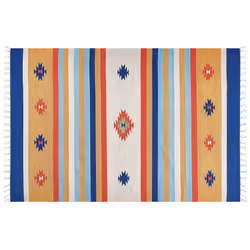 Cotton Kilim Area Rug 200 x 300 cm Multicolour TARONIK