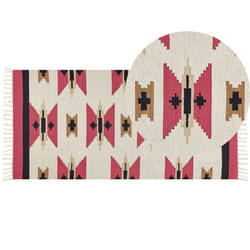 Cotton Kilim Area Rug 80 x 150 cm Multicolour GARNI