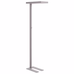 LED Floor Lamp TAURUS with Dimmer Metal Silver