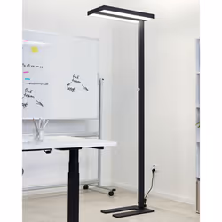 LED Floor Lamp TAURUS with Dimmer Metal Black