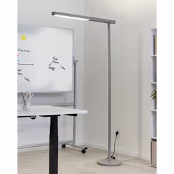 LED Floor Lamp PERSEUS Metal Silver