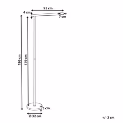 LED Floor Lamp PERSEUS Metal White