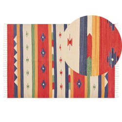 Cotton Kilim Rug 140 x 200 cm Multicolour ALAPARS