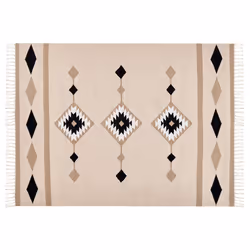 Cotton Kilim Area Rug 140 x 200 cm Multicolour BERDIK