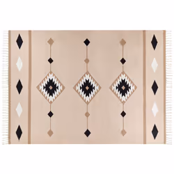 Cotton Kilim Area Rug 200 x 300 cm Multicolour BERDIK