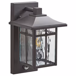 Outdoor Wall Light TEVIOT with Motion Sensor Black