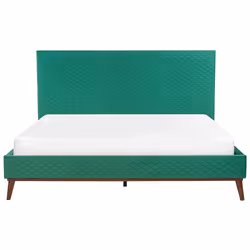 Bed Velvet BAYONNE 180 x 200 cm (EU Super King) Green