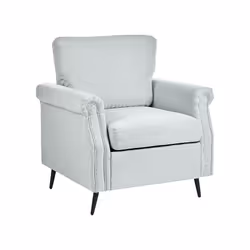 Fabric Armchair Light Grey VIETAS