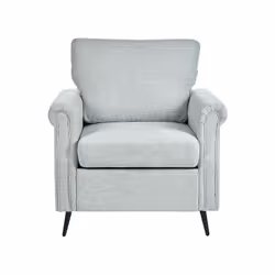 Fabric Armchair Light Grey VIETAS