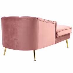 Right Hand Chaise Lounge ALLIER Velvet Pink