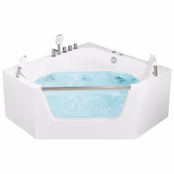 Corner Hot Tub CANTALLA 1500 x 1500 mm White