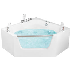 Corner Hot Tub CANTALLA 1500 x 1500 mm White