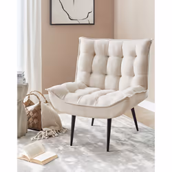 Armchair ALVESTA Fabric Light Beige - Additional view 4