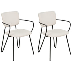 Set of 2 Dining Chairs ELKO Cream