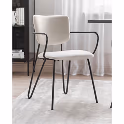 Set of 2 Dining Chairs ELKO Cream