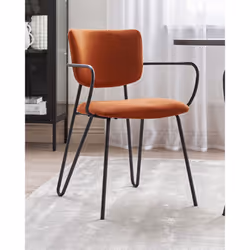 Set of 2 Dining Chairs ELKO Orange