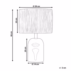 Table Lamp JUBONES Ceramic Natural