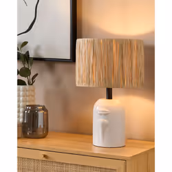 Table Lamp JUBONES Ceramic Natural