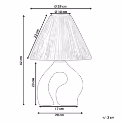Table Lamp BARBAS Ceramic Natural