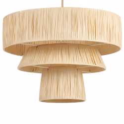 Paper Pendant Lamp Natural CHAMBO