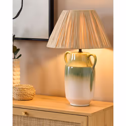 Table Lamp LIMONES Ceramic Green