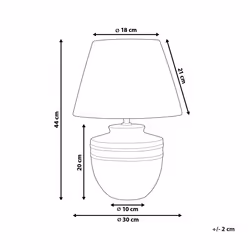 Table Lamp TIGRE Ceramic Beige