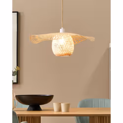 Bamboo Pendant Lamp Light Wood BONITO