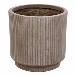 Plant Pot 24 cm Taupe DARIA