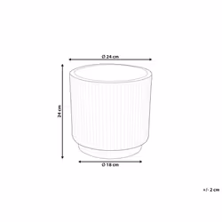 Plant Pot 24 cm Green DARIA