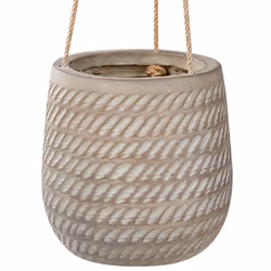 Plant Pot LIVADIA Stone 20 cm Taupe