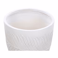 Flower Pot Fibre Clay 42 x 42 x 40 cm Off-White FTERO