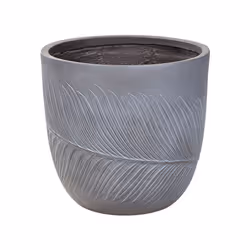 Flower Pot Fibre Clay 42 x 42 x 40 cm Grey FTERO