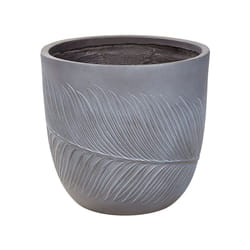 Flower Pot Fibre Clay 42 x 42 x 40 cm Grey FTERO
