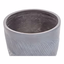 Flower Pot Fibre Clay 42 x 42 x 40 cm Grey FTERO