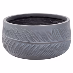 Flower Pot Fibre Clay 35 x 35 x 19 cm Grey FTERO