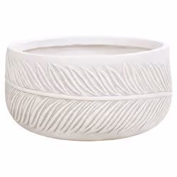 Flower Pot Fibre Clay 35 x 35 x 19 cm Off-White FTERO
