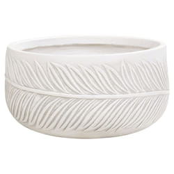 Flower Pot Fibre Clay 35 x 35 x 19 cm Off-White FTERO