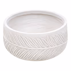 Flower Pot Fibre Clay 35 x 35 x 19 cm Off-White FTERO