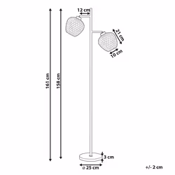 Floor Lamp SHERRY Metal Black