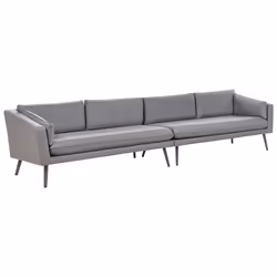 Garden Sofa 4 Seater LORETELLO Grey