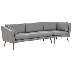 Garden Sofa 3 Seater LORETELLO Right Hand Grey