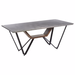 Dining Table BANDURA Grey 180 cm 90 cm