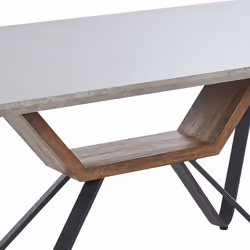 Dining Table BANDURA Grey 180 cm 90 cm