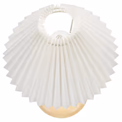 Table Lamp COOKS Oak Wood Light Brown/ White